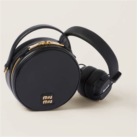 miu miu headphones|Marshall X Miu Miu headphones with leather case .